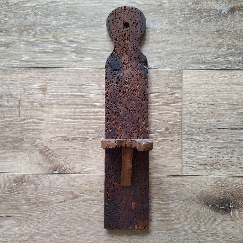 VTG Americana Dart Board Refashioned As Candle Holder Sconce FLAW